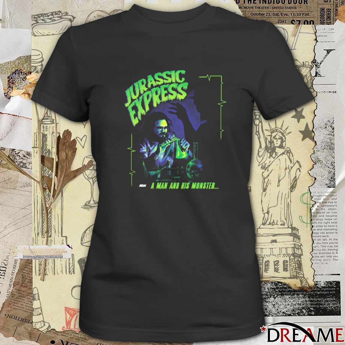 Jurassic Express It’s Alive A Man And His Monster AEW 2025 t-shirt