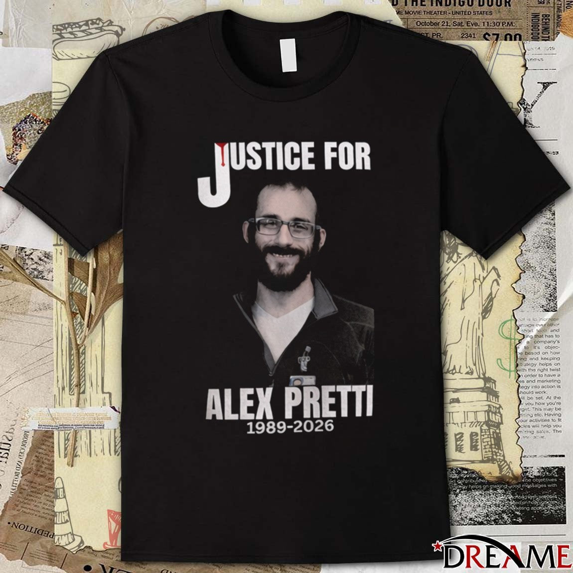 Justice for Alex Pretti 1989 – 2026 t-shirt