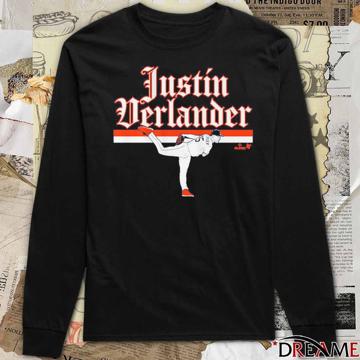 Justin Verlander Ace Pose Detroit Tigers MLB t-shirt