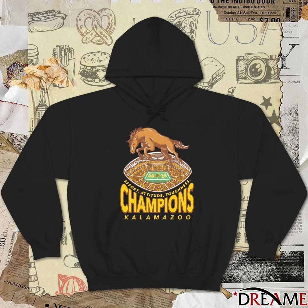 Kalamazoo Conference Champions Effort Attitude Toughness 2025 t-shirt