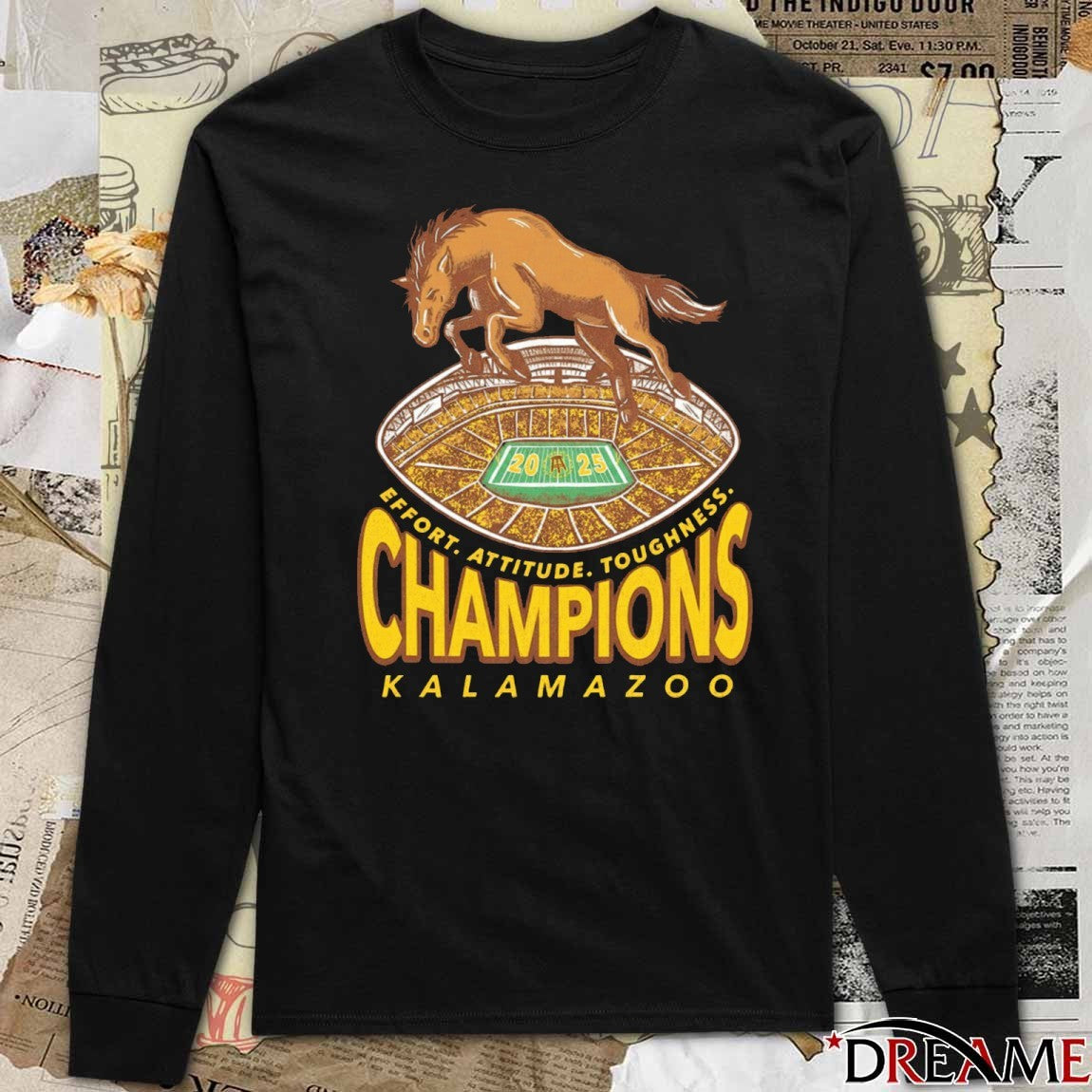 Kalamazoo Conference Champions Effort Attitude Toughness 2025 t-shirt