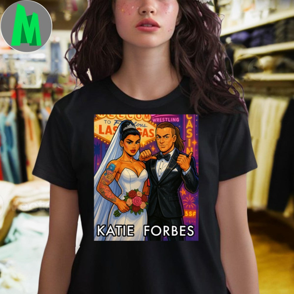 Katie Forbes Wrestling Couple Las Vegas Graphic T-Shirt