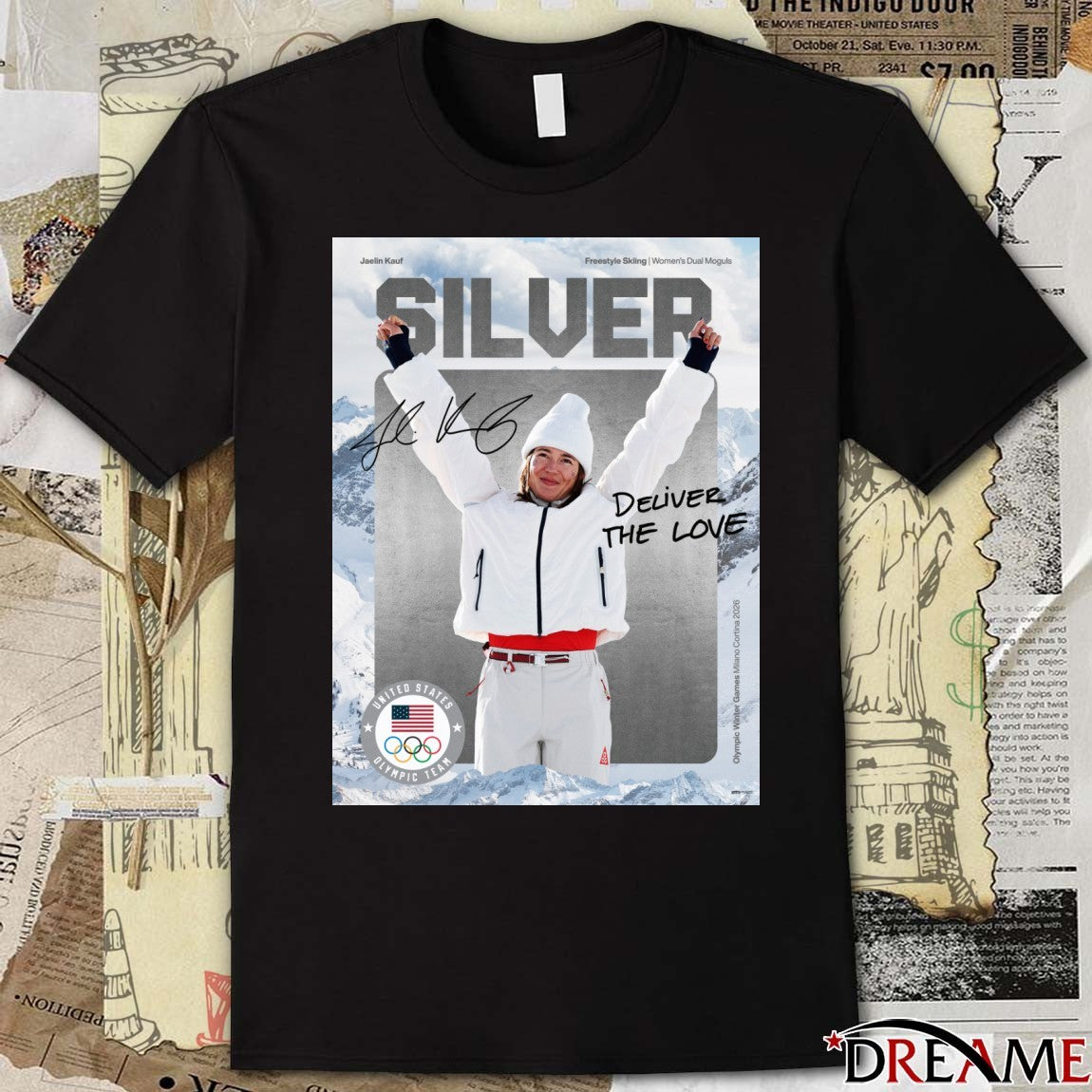 Kauf Goes Back-to-back Olympic Debut Of Dual Moguls Jaelin Kauf Wins Her Second Silver At The Olympics t-shirt