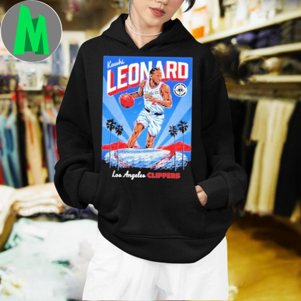 Kawhi Leonard Los Angeles Clippers Graphic T-Shirt NBA Basketball Fan Apparel Player Art Tee