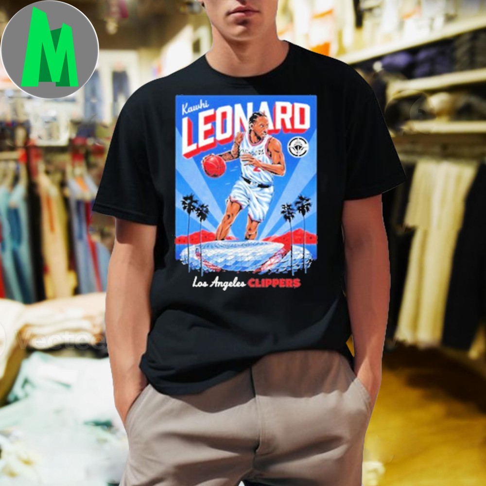 Kawhi Leonard Los Angeles Clippers Graphic T-Shirt NBA Basketball Fan Apparel Player Art Tee