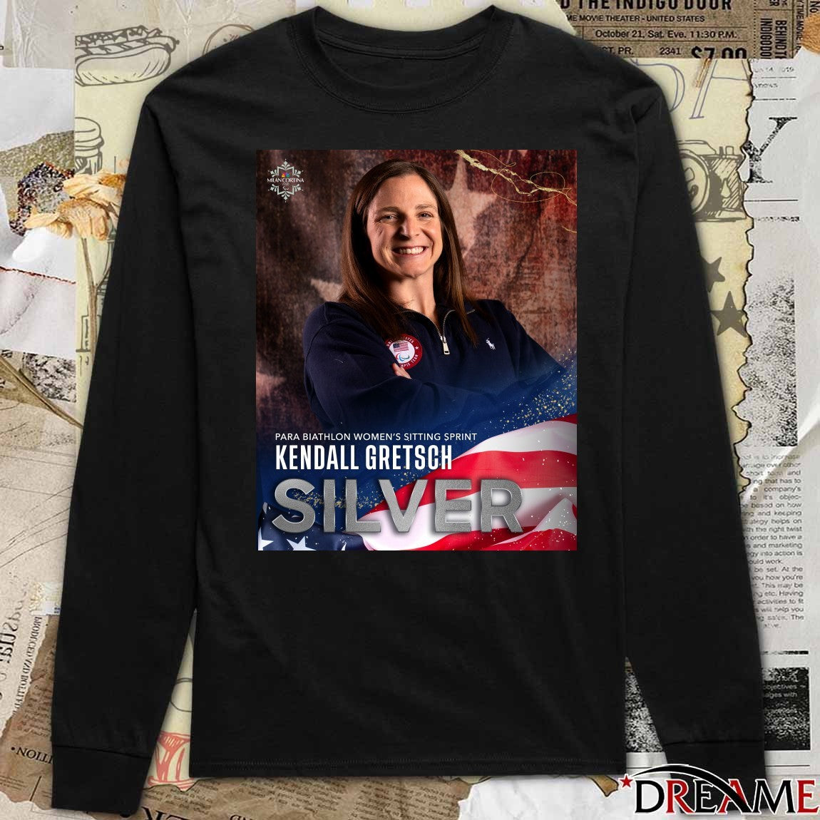 Kendall Gretsch Silver Medal Para Biathlon Women’s Sitting Sprint Poster t-shirt