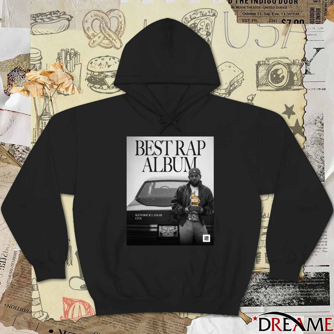 Kendrick Lamar GNX winning the Grammy for Best Rap Album Poster t-shirt