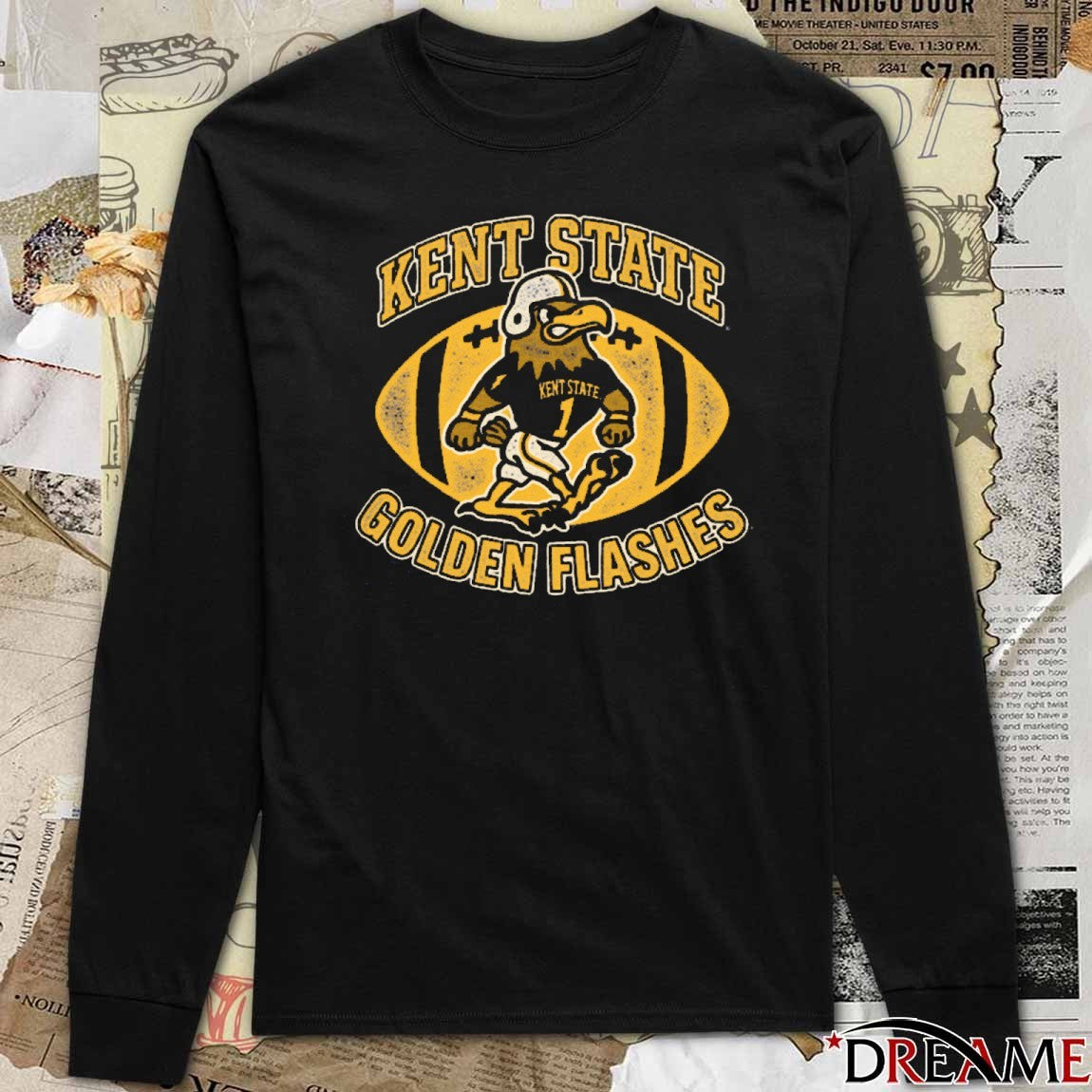 Kent State Golden Flashes Football Fearless Flash Mascot t-shirt