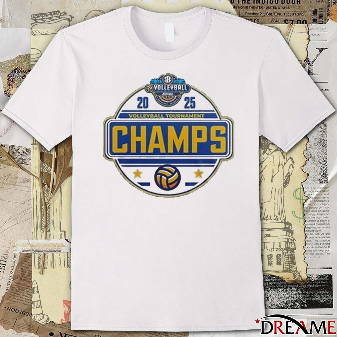 Kentucky Wildcats Volleyball SEC Tournament Champions 2025 Logo t-shirt