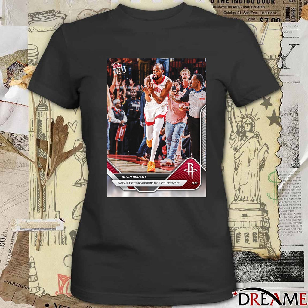 Kevin Durant Rare Air Enters NBA Scoring Top 5 2025-26 Bowman U NOW Basketball Card t-shirt