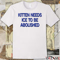 Kitten Needs Ice To Be Abolished 2026 t-shirt