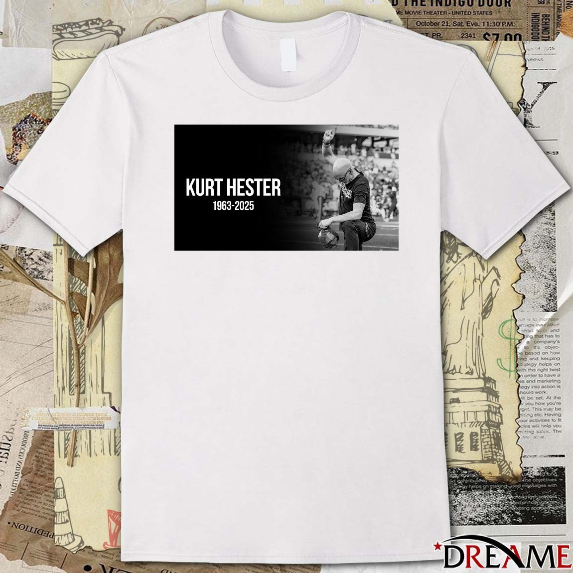 Kurt Hester Passing Away Earlier Today 1963 – 2025 Houston Football Poster t-shirt