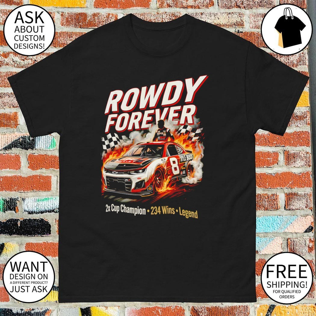 Kyle Busch Rowdy Nascar Cup Series 2x Cup Champion 234 Wins Legend shirt