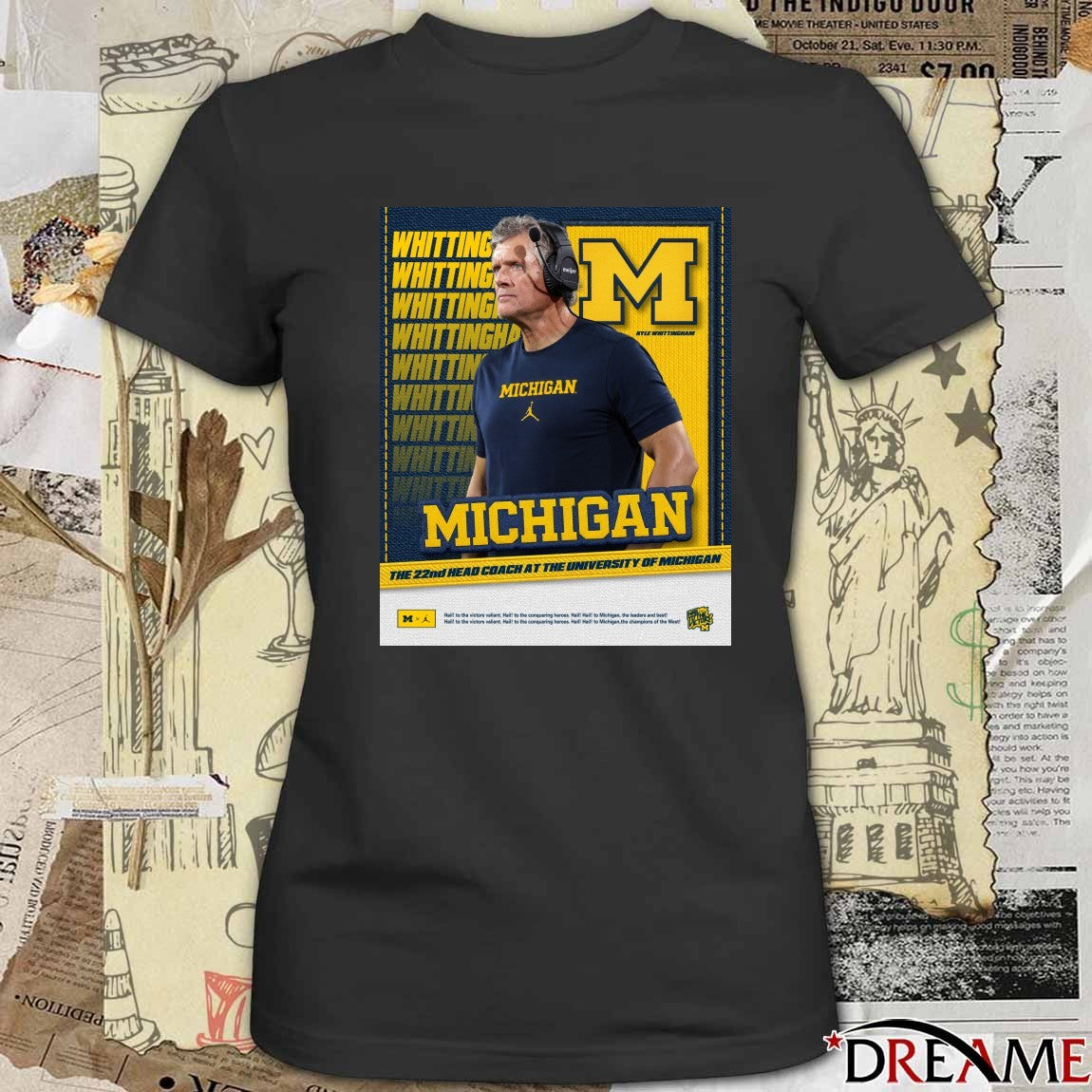 Kyle Whittingham The 22nd Head Coach Of The University Of Michigan Football Team Poster t-shirt