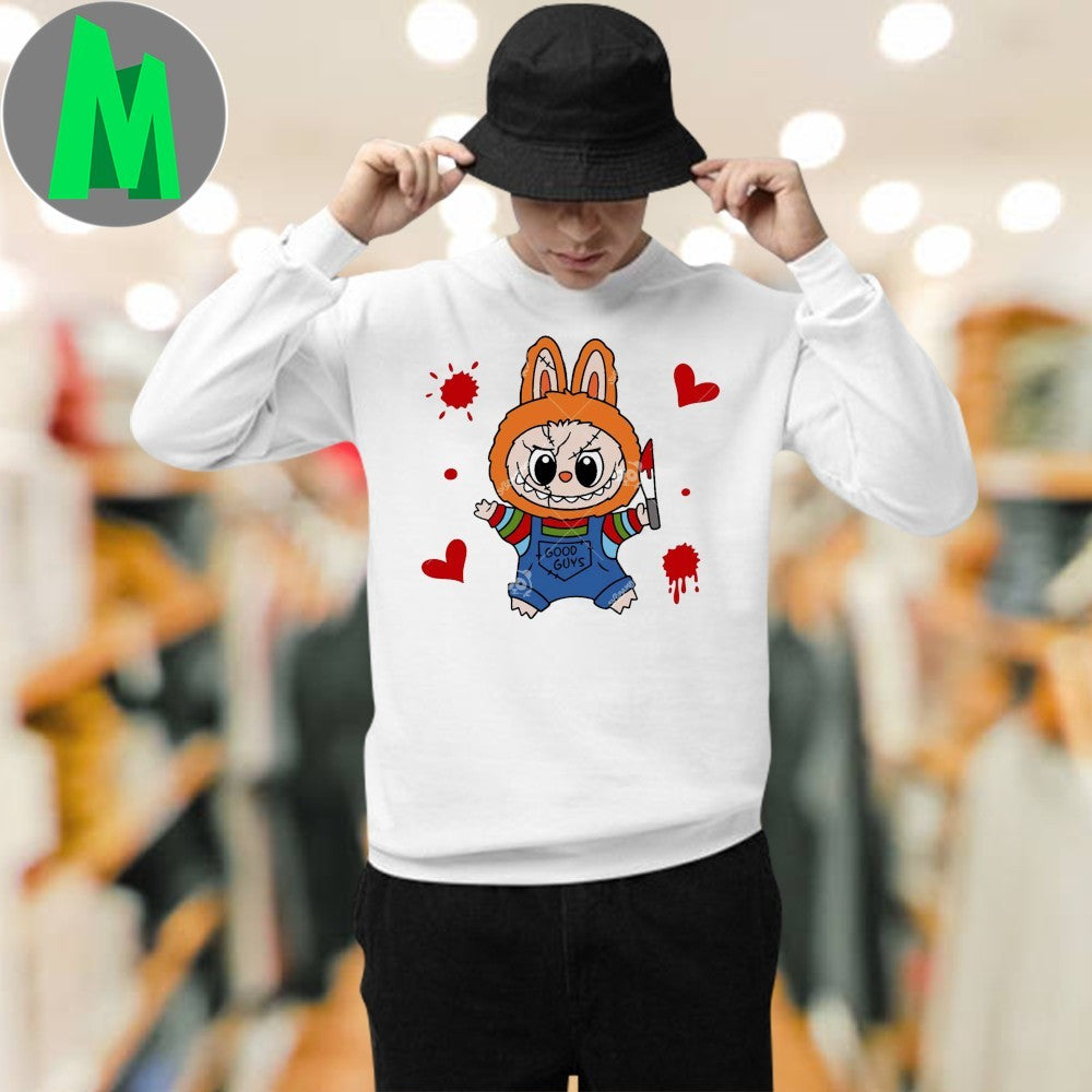 Labubu Chucky The Monsters Halloween Labubu Horror Shirt
