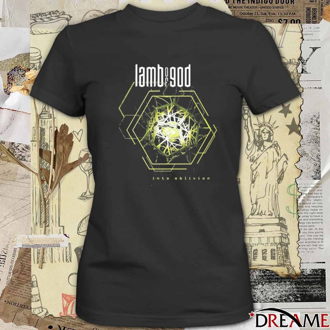 Lamb Of God Into Oblivion Hexagon t-shirt