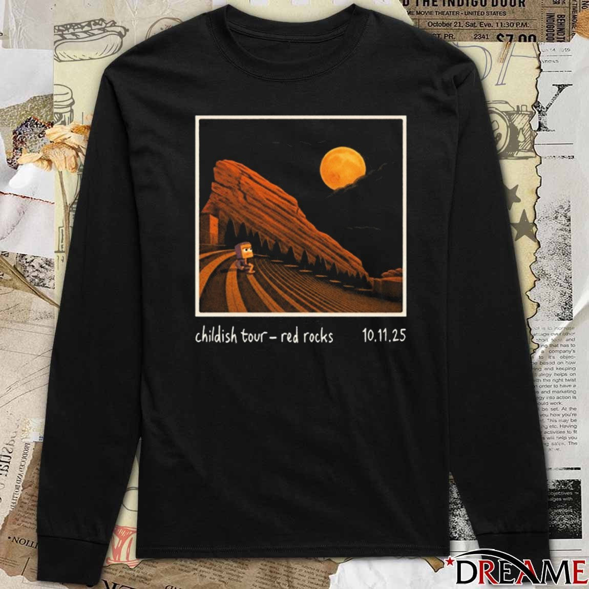 Lane 8 Childish Tour Morrison Colorado Red Rocks October 11 2025 t-shirt