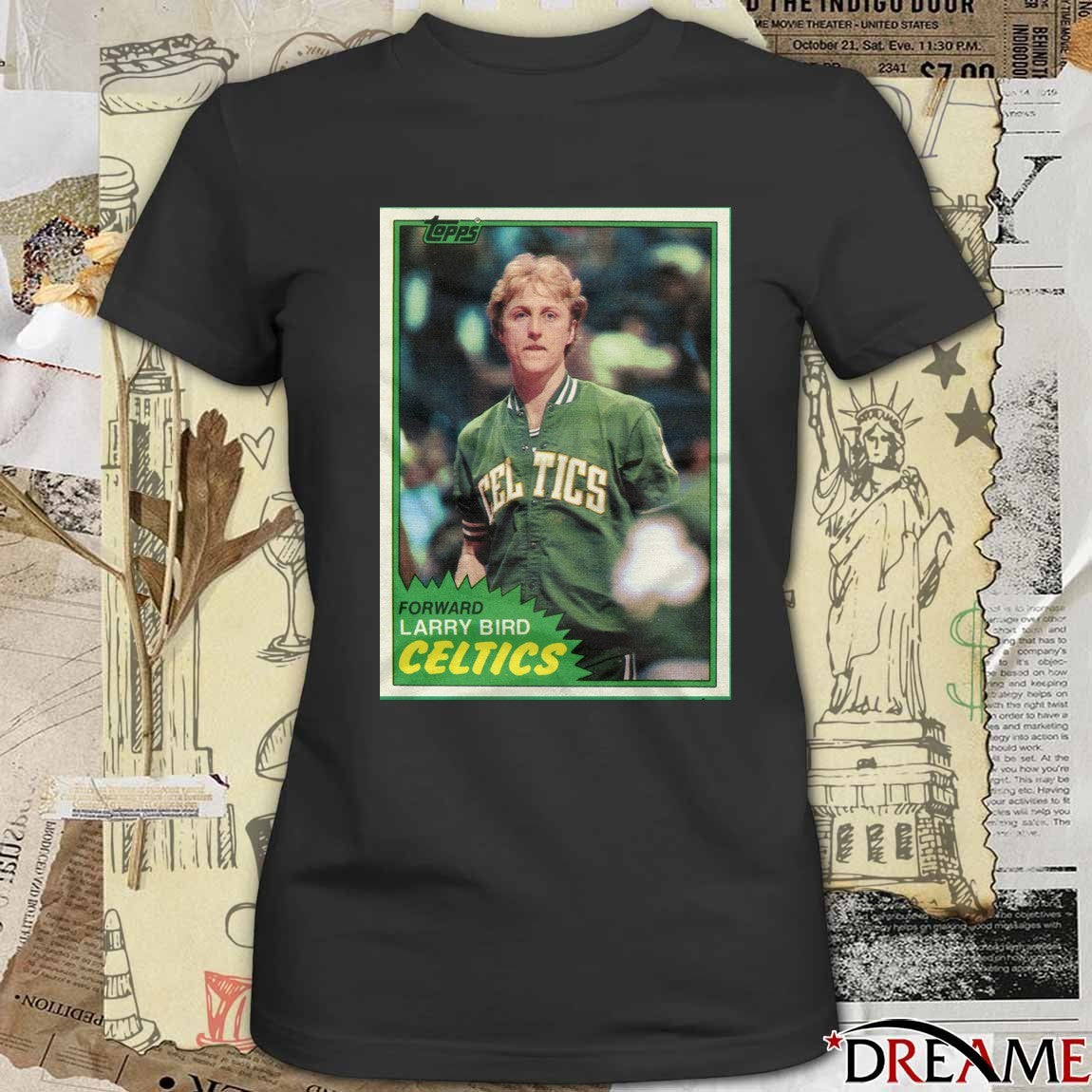 Larry Bird Boston Celtics 2026 NBA Basketball Topps Trading Card Player t-shirt