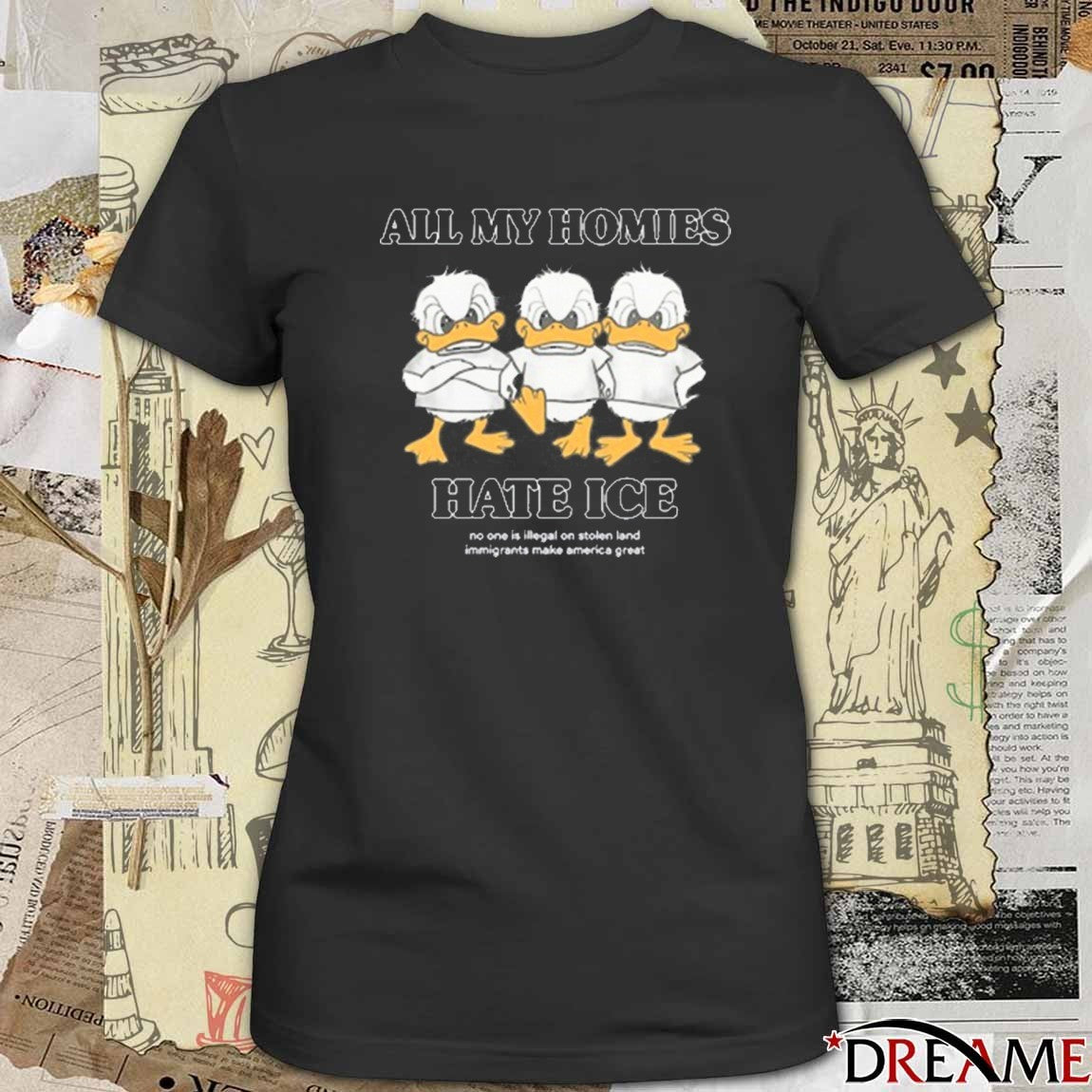 Larry Nance Jr All My Homies Hate ICE No One Is Illegal On Stolen Land t-shirt