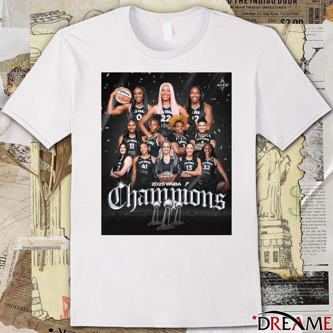 Las Vegas Aces Basketball are the 2025 WNBA Champions Poster t-shirt