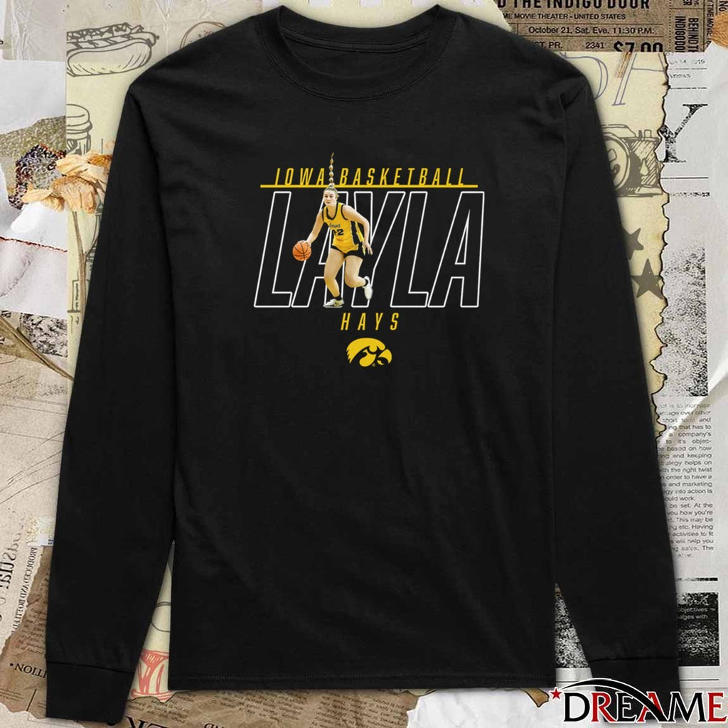 Layla Hays Iowa Hawkeyes Basketball Illustrated t-shirt