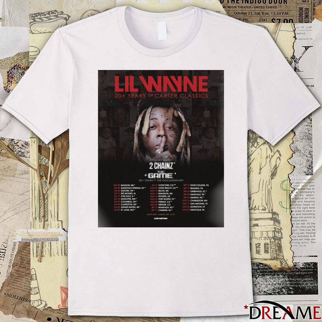Lil Wayne 2 Chainz and The Game Dates June 30 – October 23, 2026 Poster t-shirt