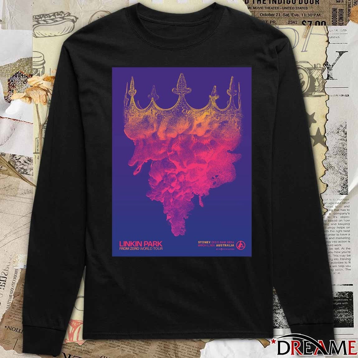 Linkin Park From Zero World Tour 2026 Sydney Australia Night 2 Gig Qudos Bank Arena March 15 t-shirt