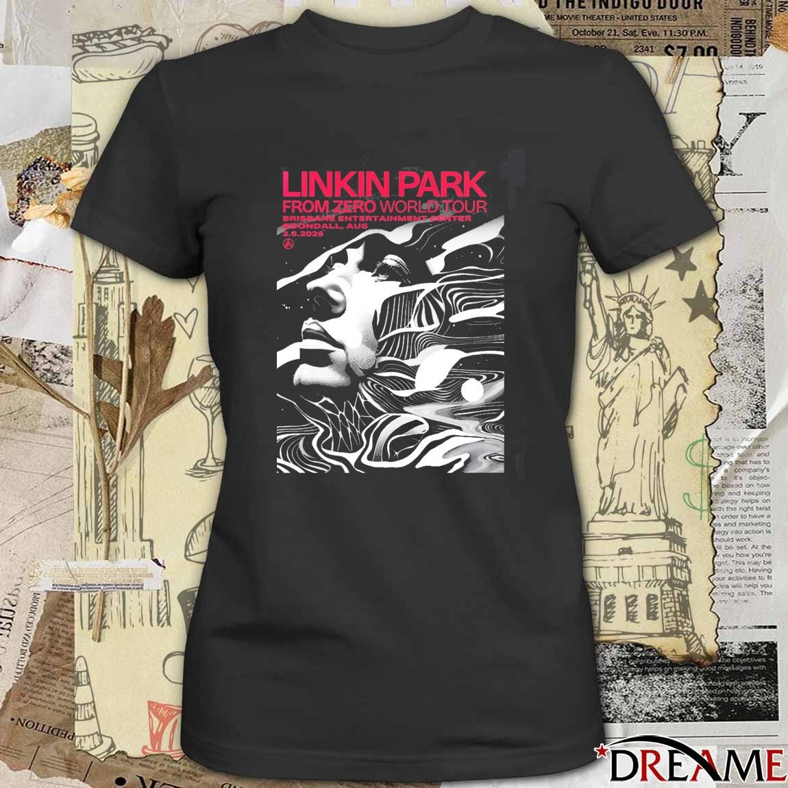 Linkin Park From Zero World Tour Boondall Australia 2026 Night 1 Gig Brisbane Entertainment Center March 3 Poster t-shirt