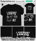Liquor Guns Beers Titties and Quickies I Support LGBTQ sex humorous adult humor Pride Month shirt