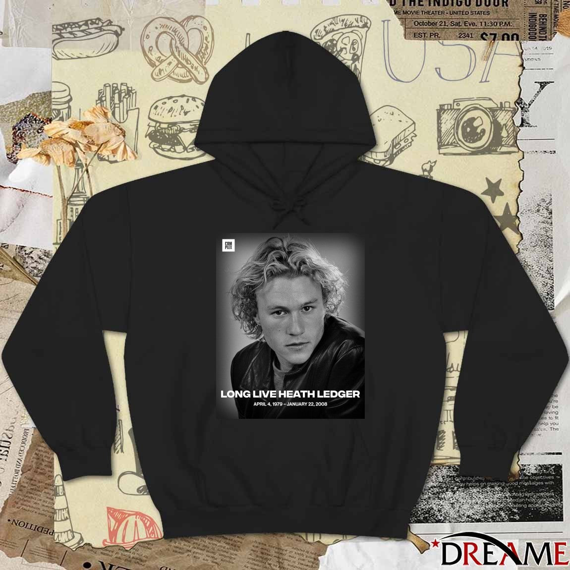 Long Live Heath Ledger April 4 1979 – January 22 2008 Poster t-shirt