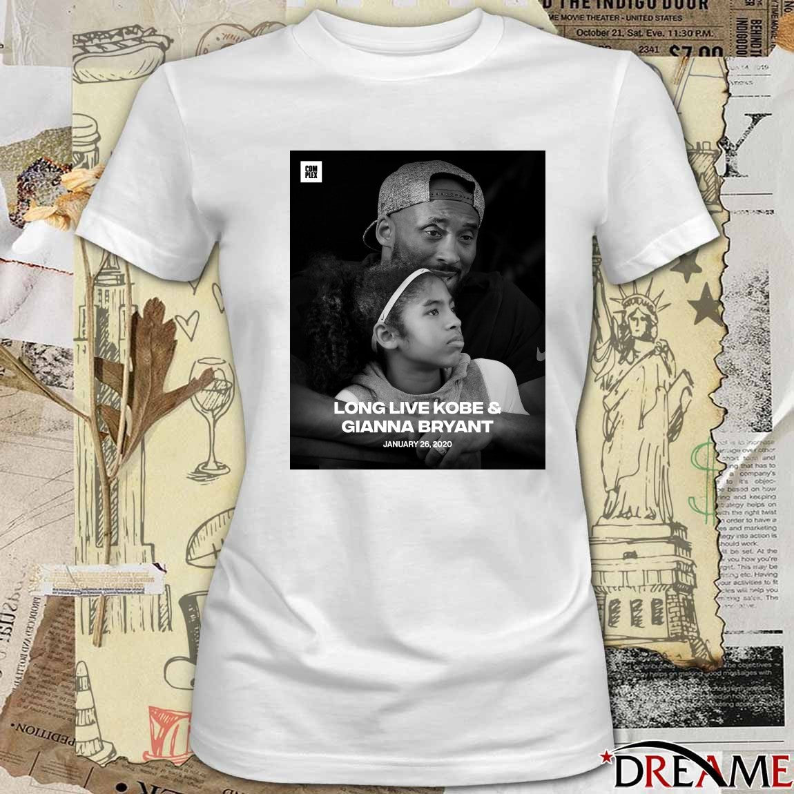 Long Live Kobe And Gianna Bryant January 26 2020 Poster t-shirt