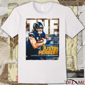 Los Angeles Chargers Justin Herbert TNF Chargers To Debut Superchargers Uniforms Poster t-shirt