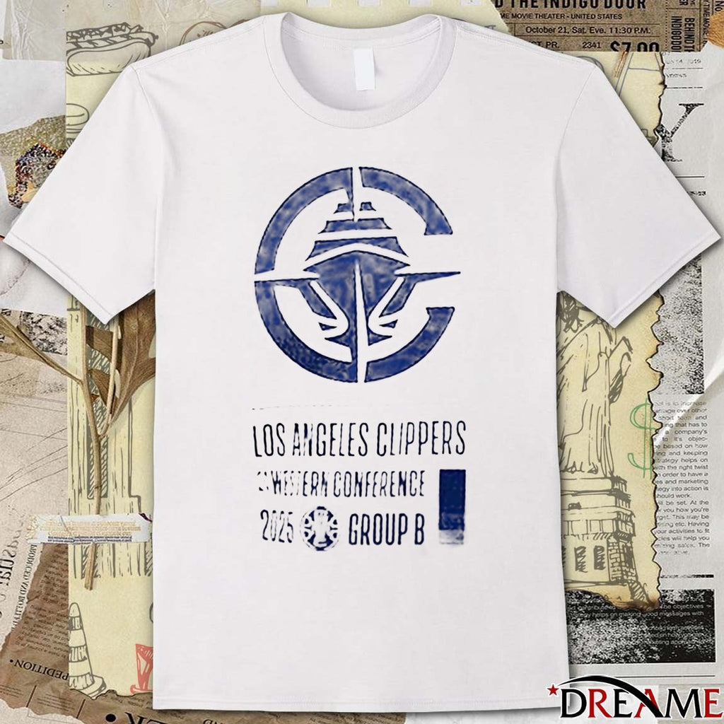 Los Angeles Clippers Western Conference 2025 Group B t-shirt