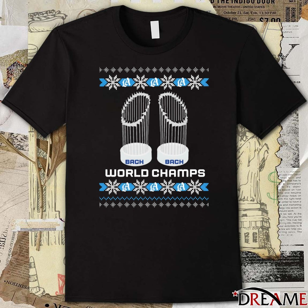 Los Angeles Dodgers 2025 Back 2 Back World Series Ugly Christmas Sweater t-shirt