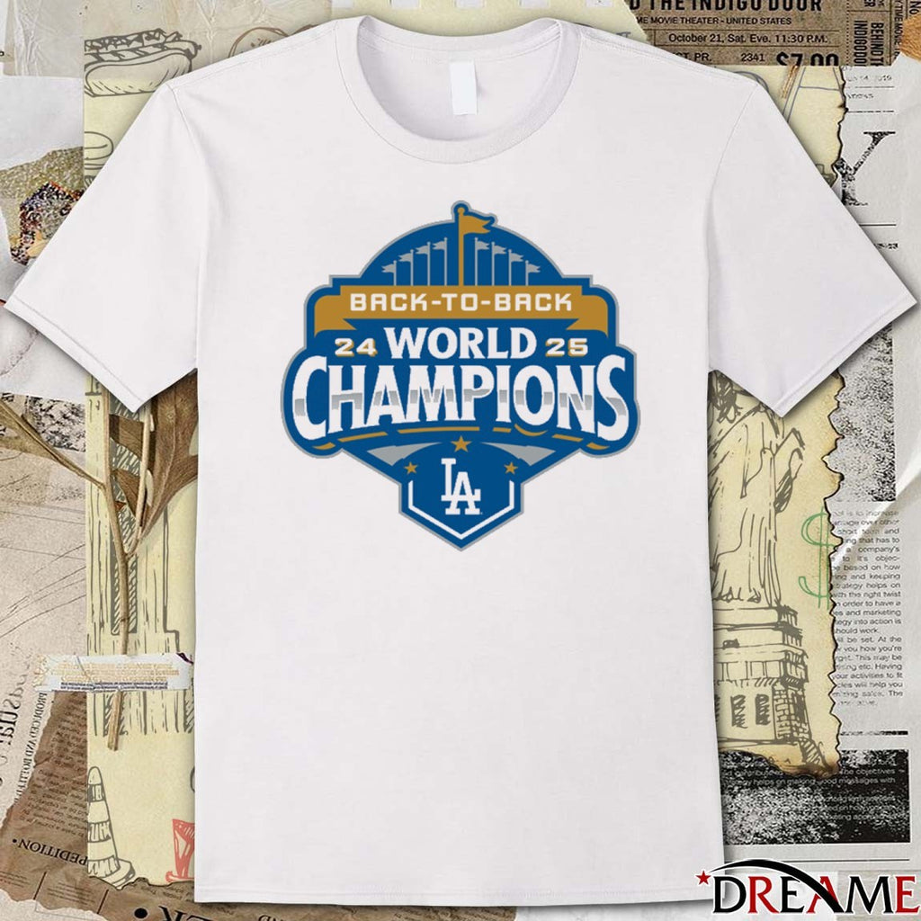 Los Angeles Dodgers Defeat Toronto Blue Jays 2025 Back-to-Back World Champions Logo t-shirt