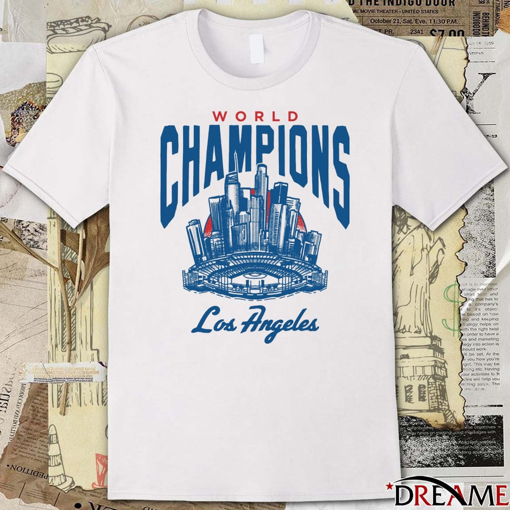Los Angeles Dodgers Defeat Toronto Blue Jays 2025 MLB World Champions Skyline t-shirt