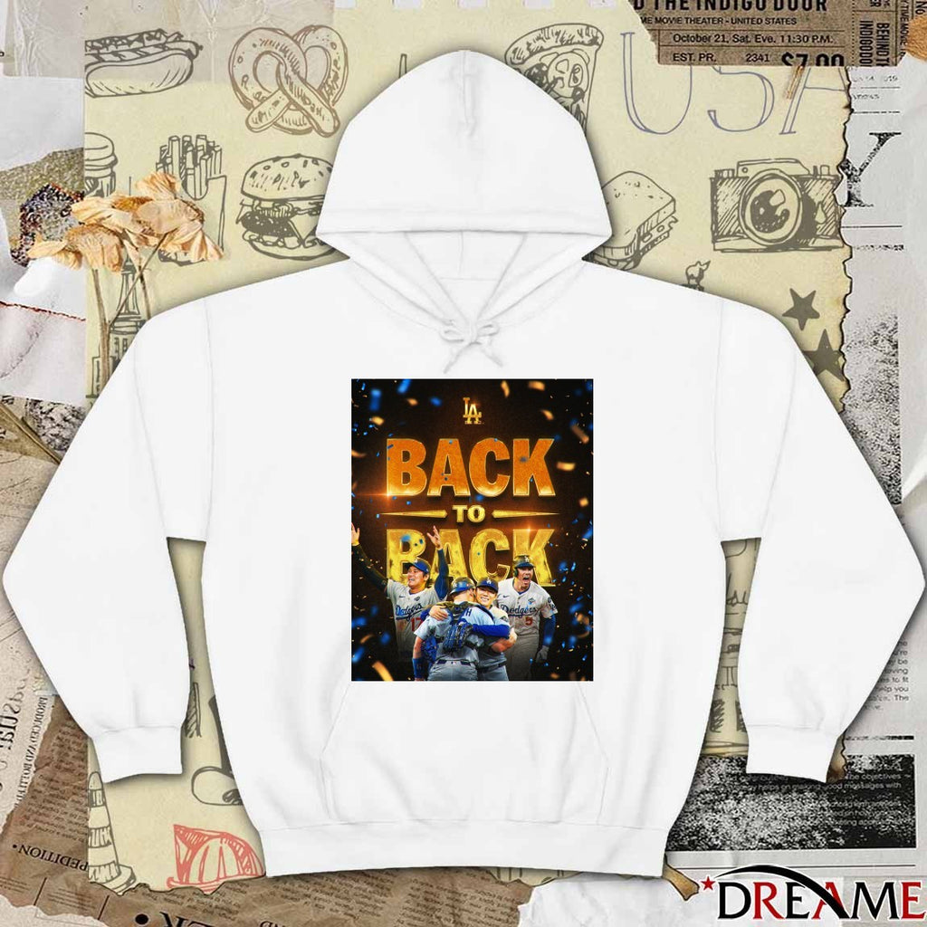 Los Angeles Dodgers Defeat Toronto Blue Jays in Game 7 2025 World Series Back To Back Poster t-shirt