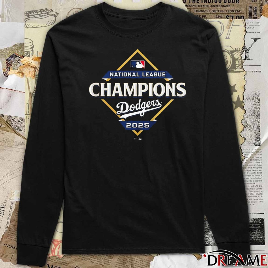 Los Angeles Dodgers MLB 2025 NLCS National League Champions Locker Room t-shirt