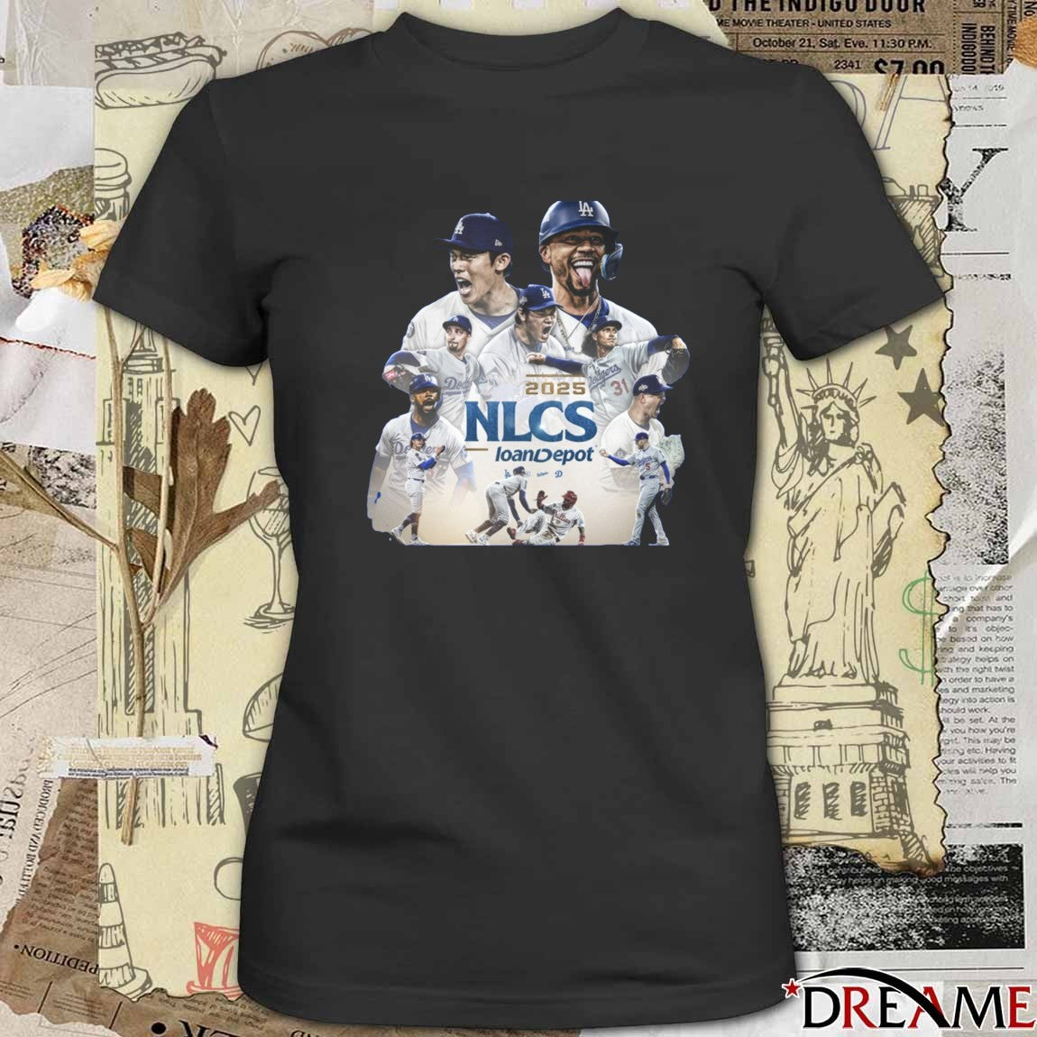 Los Angeles Dodgers NLCS Bound loanDepot MLB 2025 Graphic t-shirt
