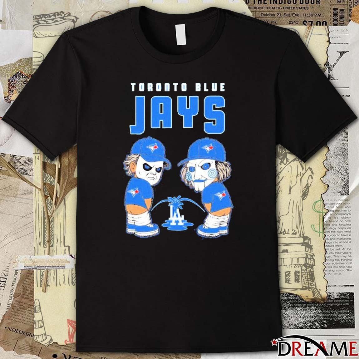 Los Angeles Dodgers Peeing Toronto Blue Jays MLB World Series 2025 t-shirt