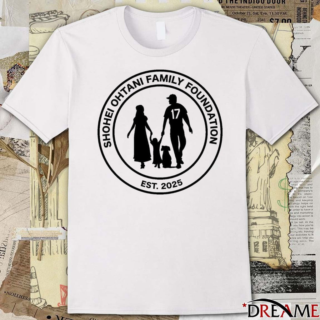 Los Angeles Dodgers Shohei Ohtani Family Foundation Logo 2025 t-shirt