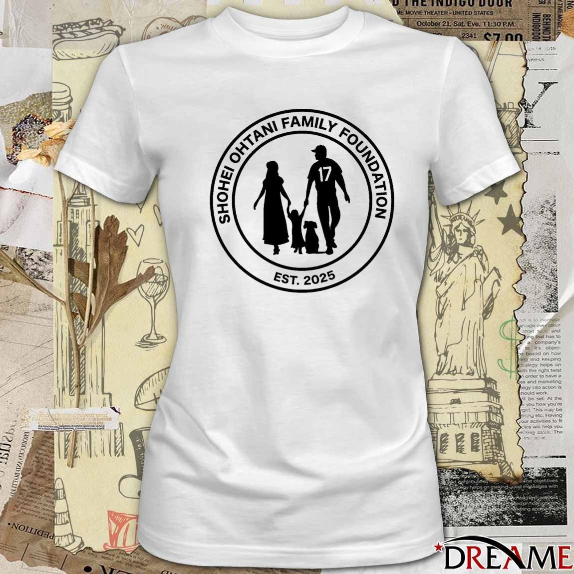Los Angeles Dodgers Shohei Ohtani Family Foundation Logo 2025 t-shirt