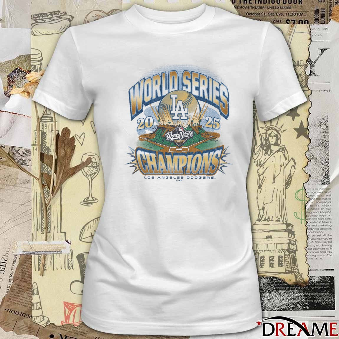 Los Angeles Dodgers Win Toronto Blue Jays 2025 World Series Champions 47 Retro t-shirt