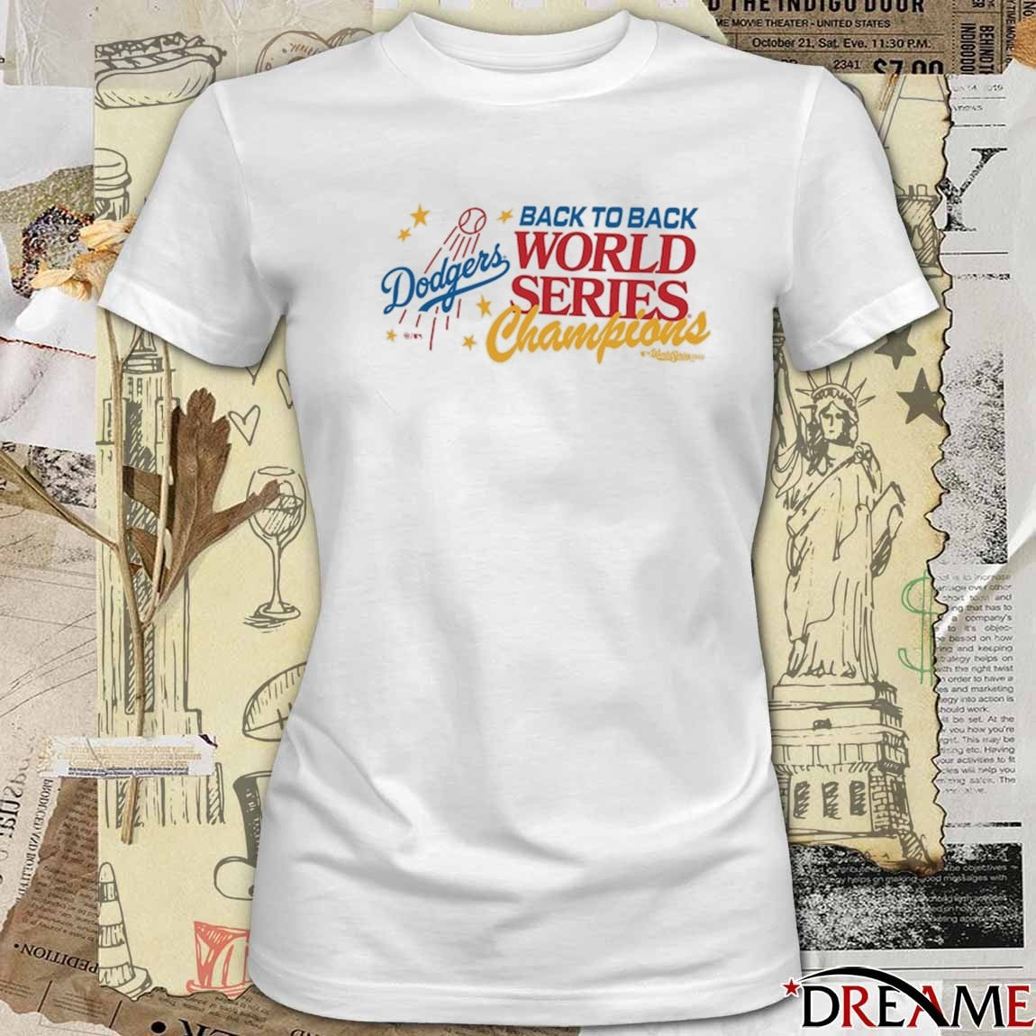 Los Angeles Dodgers Win Toronto Blue Jays 47 Back-to-Back World Series Champions Playoff t-shirt
