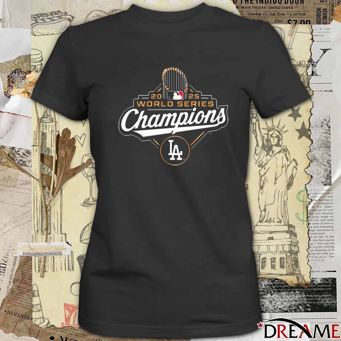 Los Angeles Dodgers Win Toronto Blue Jays MLB 2025 World Series Champions Logo t-shirt