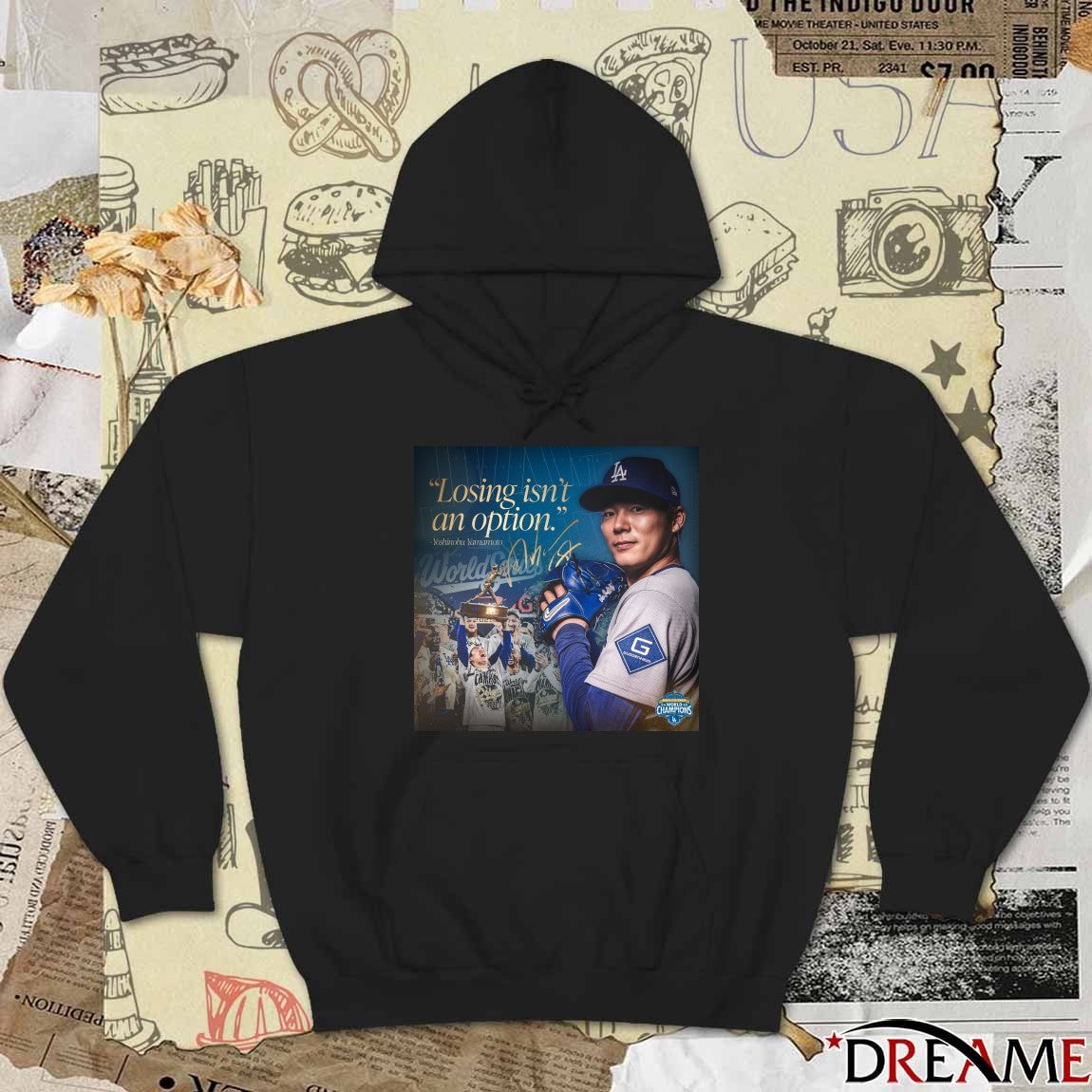 Los Angeles Dodgers Yoshinobu Yamamoto Losing Isn’t An Option 2025 World Series Poster t-shirt