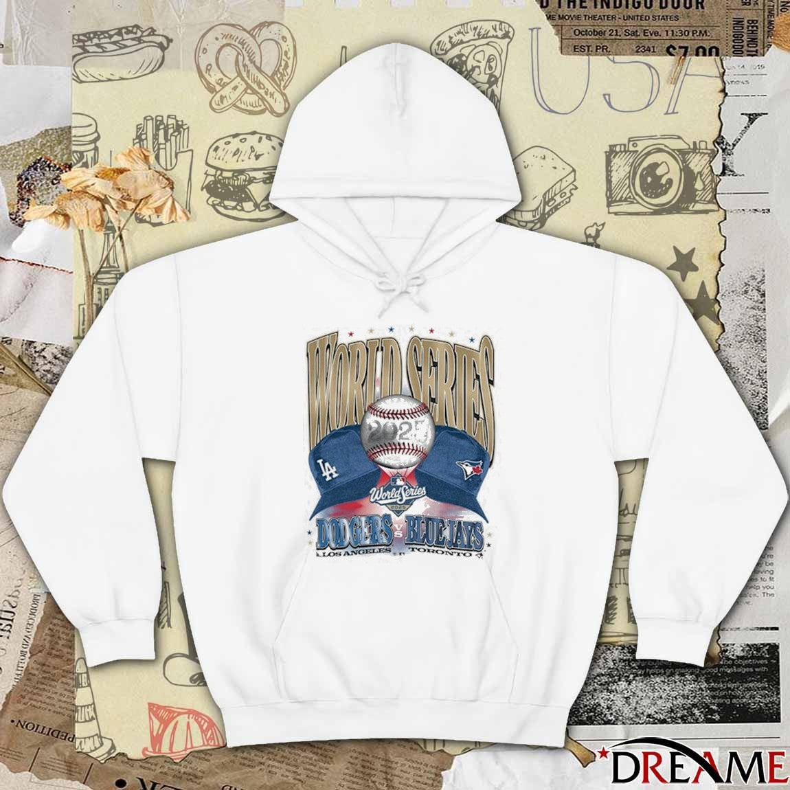 Los Angeles Dodgers vs Toronto Blue Jays 2025 MLB WS World Series Participant Dueling Caps t-shirt