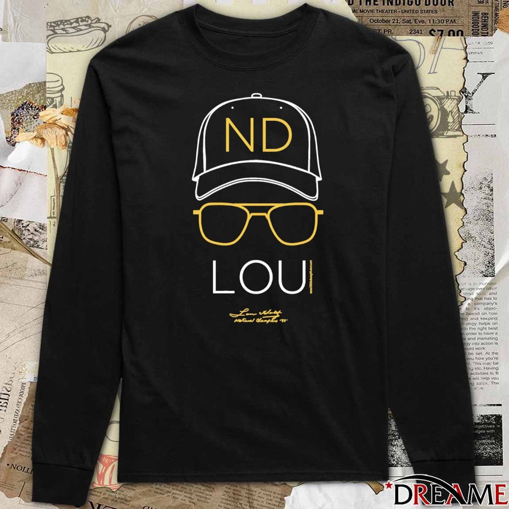 Lou Holtz Hat and Glasses Notre Dame Lou Holtz 1973-2026 t-shirt