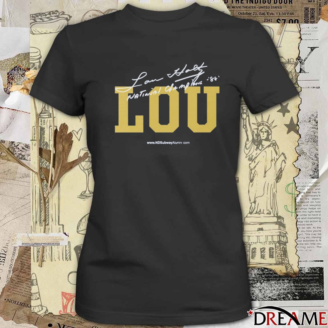Lou Holtz National Champions Notre Dame Lou Holtz 1973-2026 t-shirt