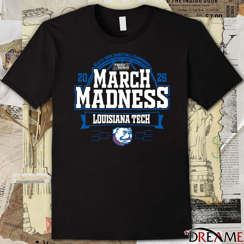 Louisiana Tech Bulldogs 2026 NCAA DI Men’s Basketball Championship March Madness Bound t-shirt